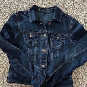Vintage American Eagle Cropped Jean Jacket